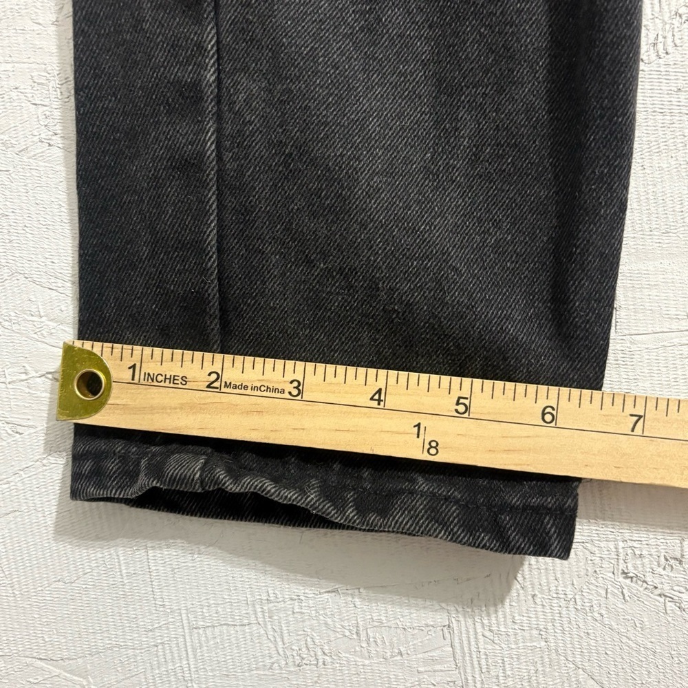 Black Charcoal Distressed High Rise Skinny Jeans 29” Waist Punk Grunge - Picture 9 of 13